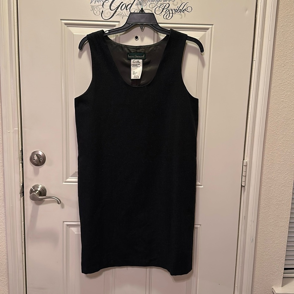 90s Harve Benard Wool Dress With Side Pockets Size 8 / A-15